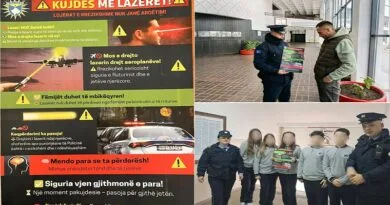 Policia me projekt vetëdijesues nëpër shkolla – Kujdes me laserët!