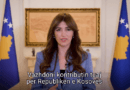 Albulena Haxhiu në paraqitje nga Presidenca, mungon flamuri dardan