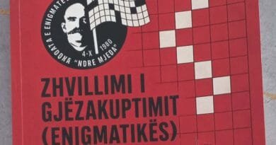 Një vepër që dokumenton historinë e enigmatikës shqiptare