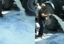 Fermerët e revoltuar derdhin qumështin para Ministrisë së Bujqësisë